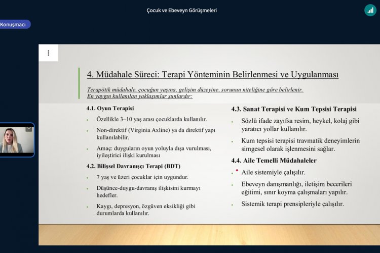 "Çocuk ve Ebeveyn Görüşmeleri" Semineri