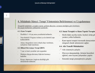 "Çocuk ve Ebeveyn Görüşmeleri" Semineri